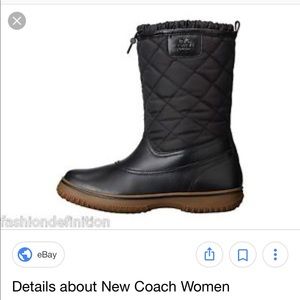 💜**LIKE NEW** Coach Winter Boots